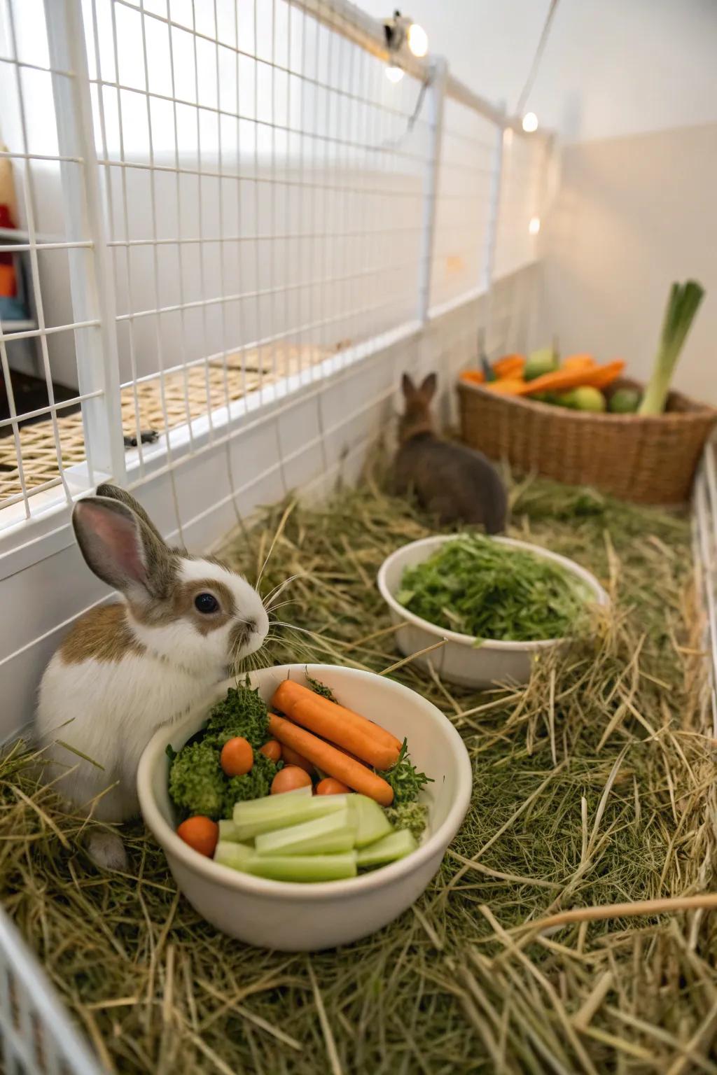 A neatly arranged sustenance zone allowing effortless access.