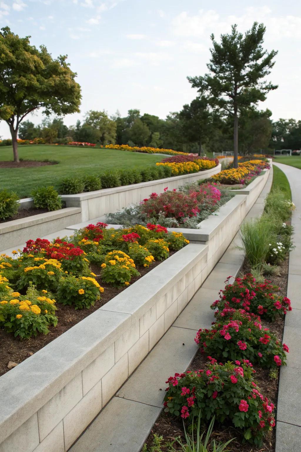Keep your garden in line with stone-like borders.