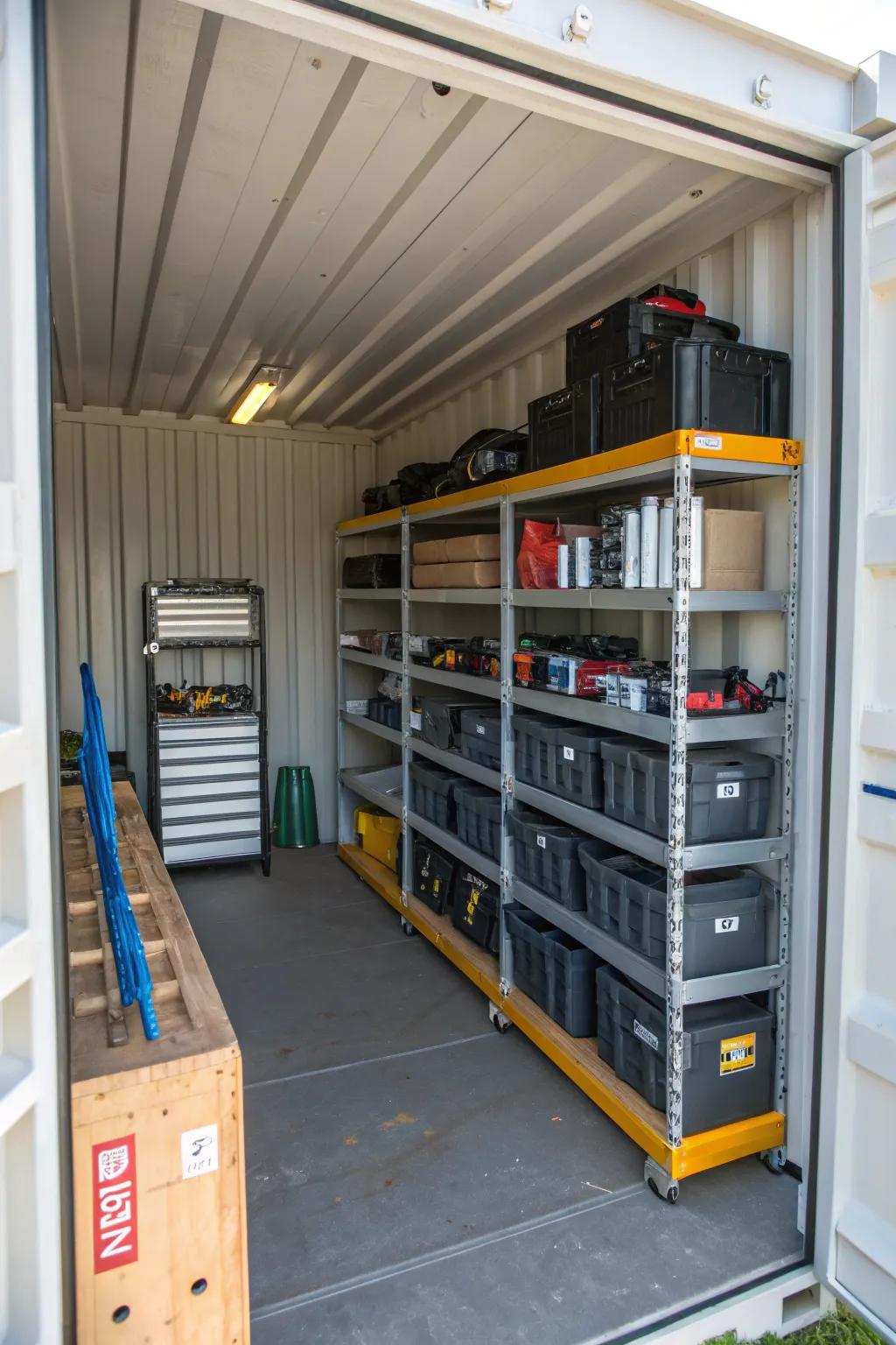 Design a specific interior in your container to match distinct needs.