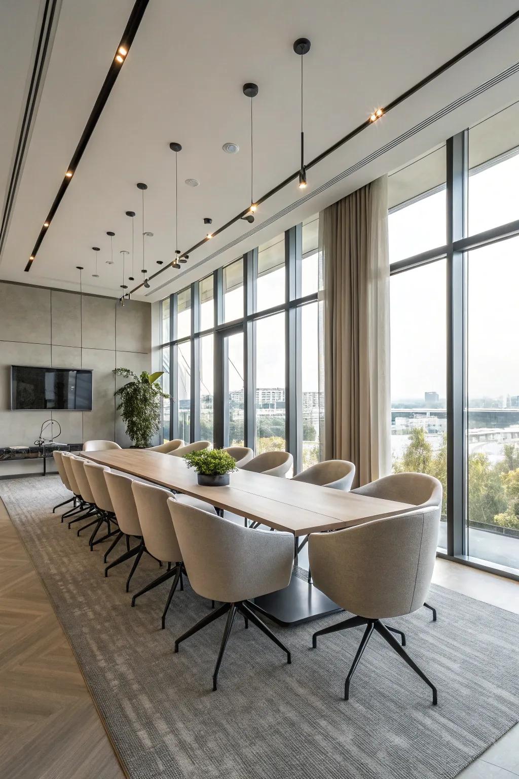 Streamlined designs infuse a note of sophistication into meeting environments.