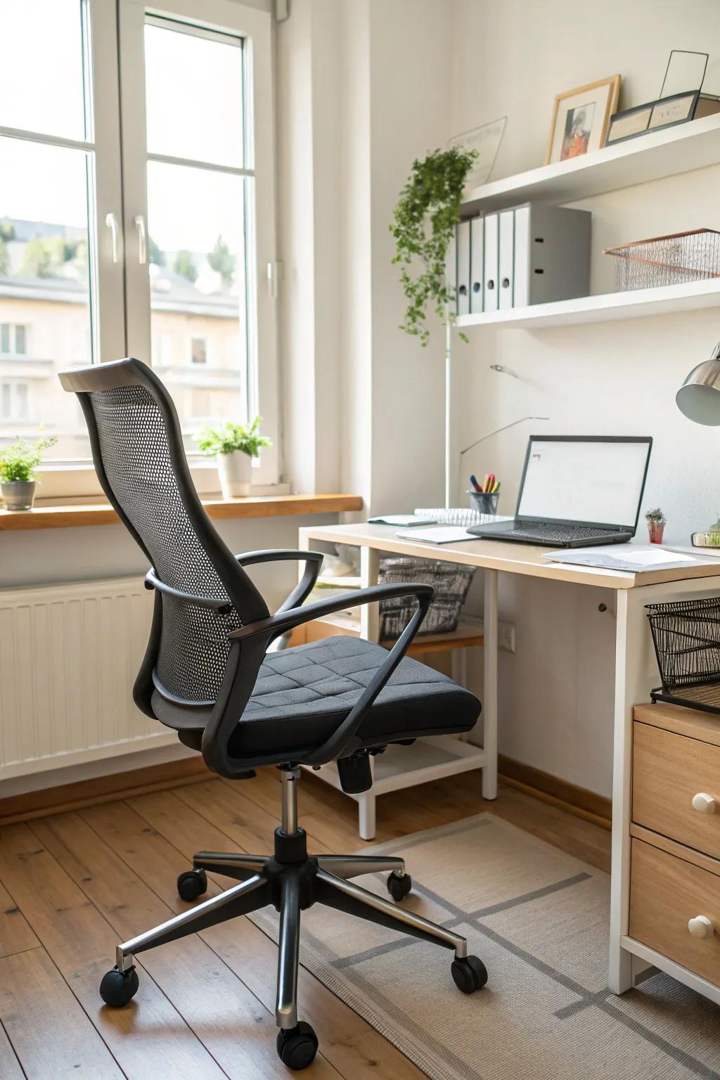 Ergonomic seating combining comfort with design.