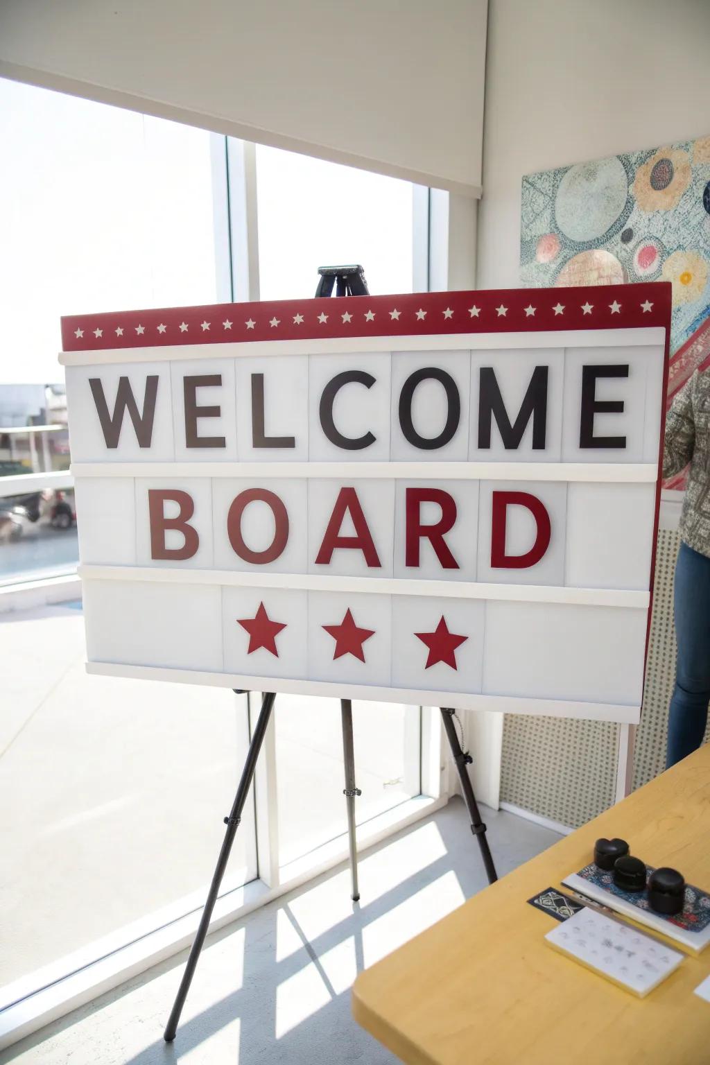 Typography-focused displays make a striking and elegant statement.