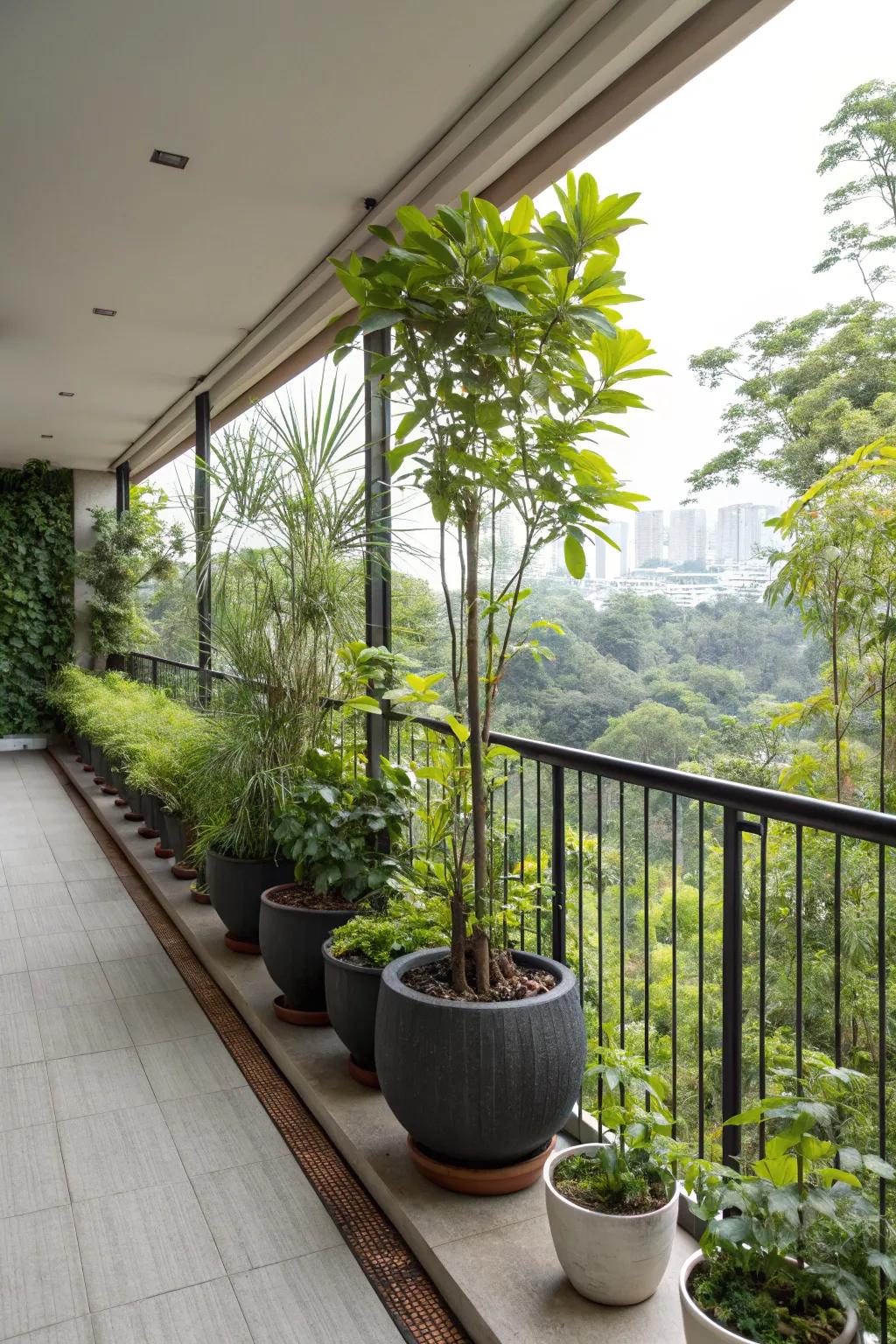 Green dividers bring nature’s touch to living spaces.