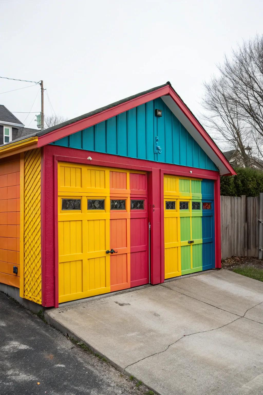 A burst of hue that injects vitality and vibrancy into your garage.