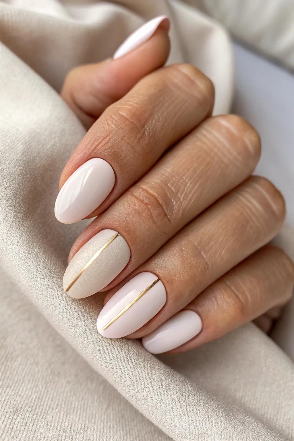 Effortlessly chic: A solitary streak for a hint of minimalist refinement.