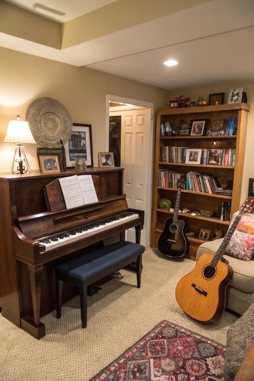 A space that resonates with musical harmony.