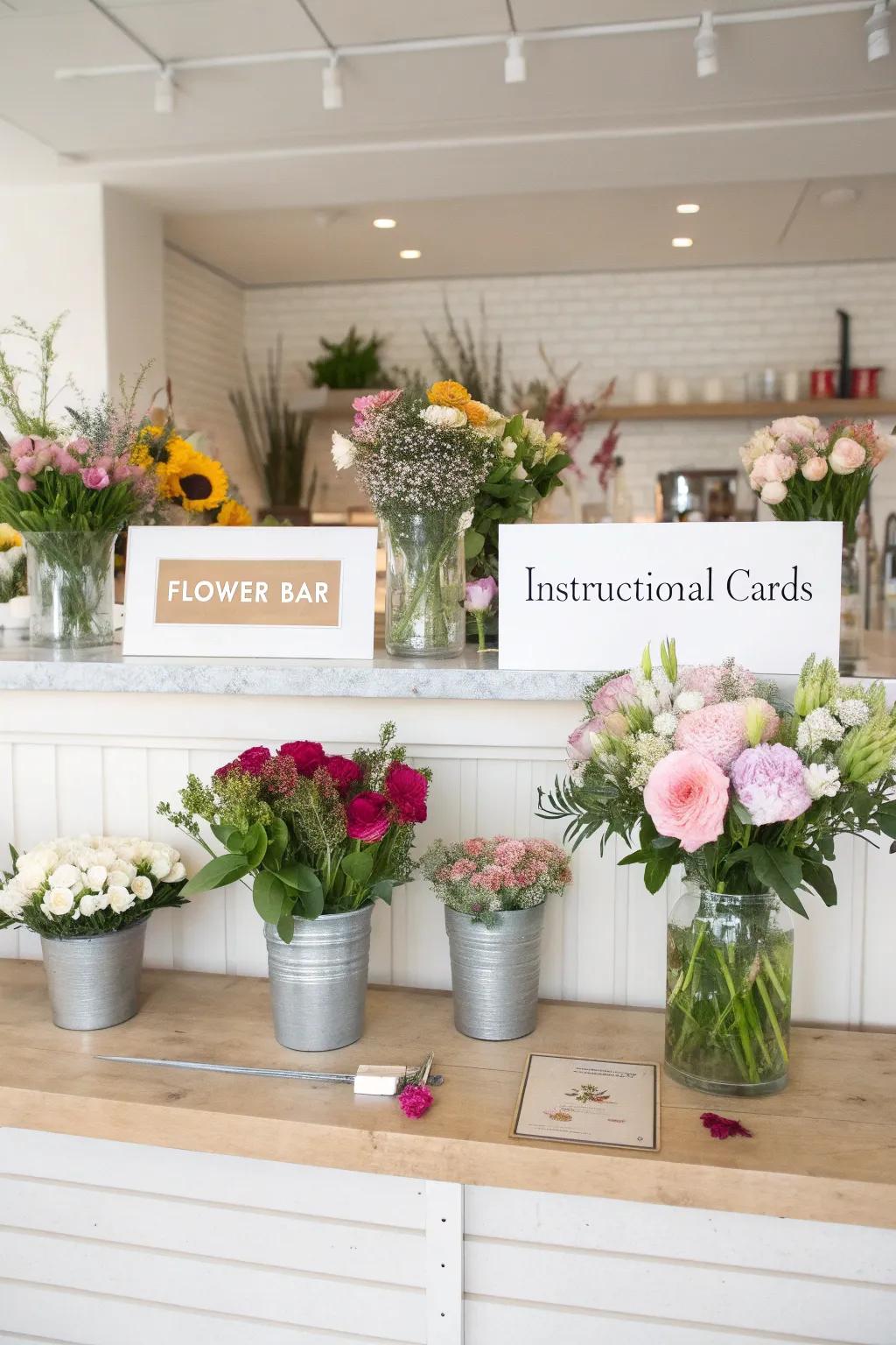 Helpful tutorials can elevate the flower arranging activity.