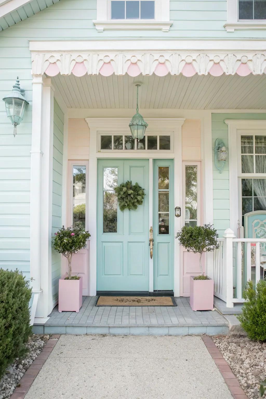 Harmonious colors crafting a welcoming entrance.