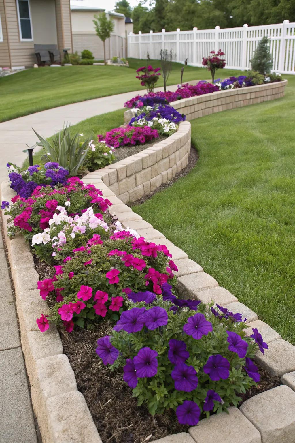 Keep your garden tidy with organized flower beds.