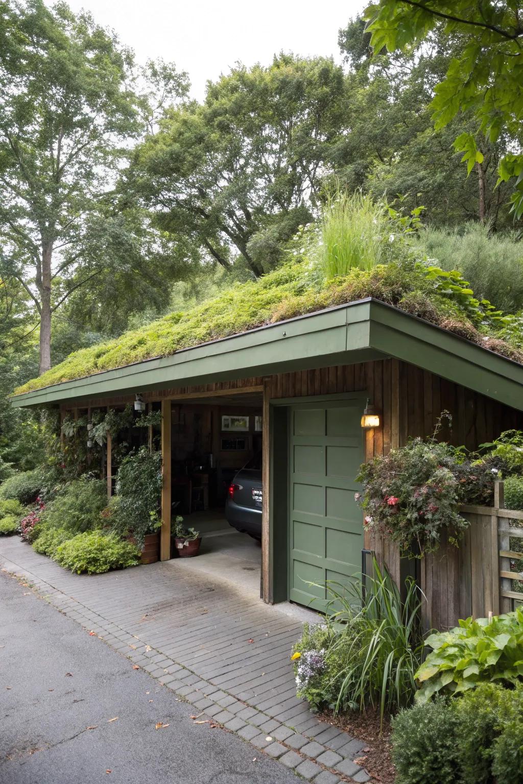 A botanical roof addition that is both eco-friendly and visually stunning.