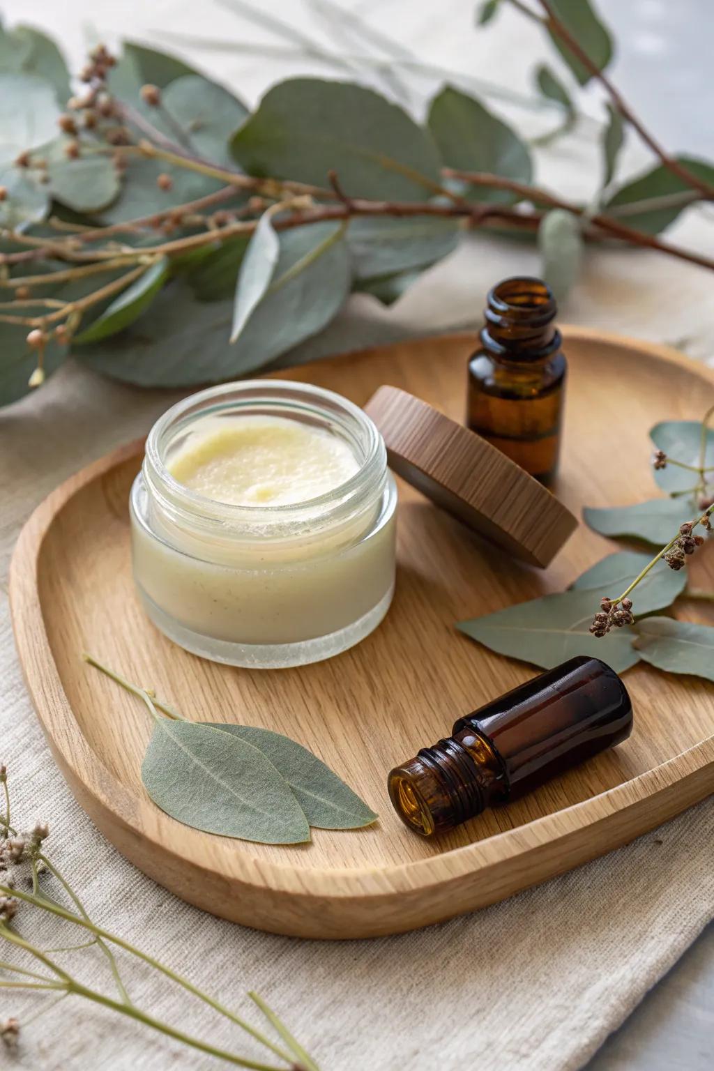Appreciate nature's beauty with this soothing Tea Tree & Eucalyptus balm.