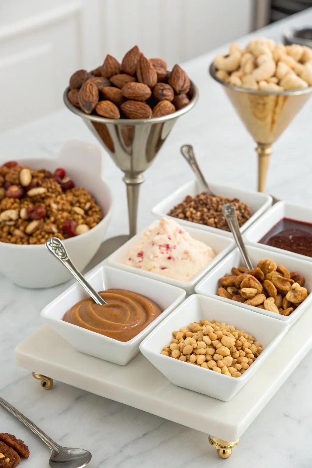 A premium gourmet topping selection that brings a touch of sophistication.