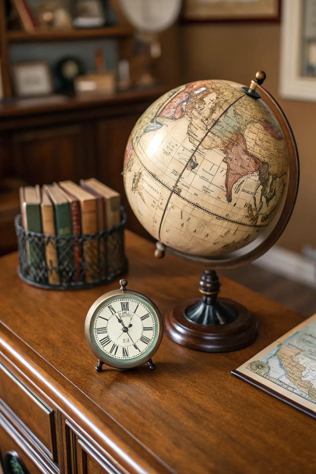 Vintage accents add a hint of history and identity.