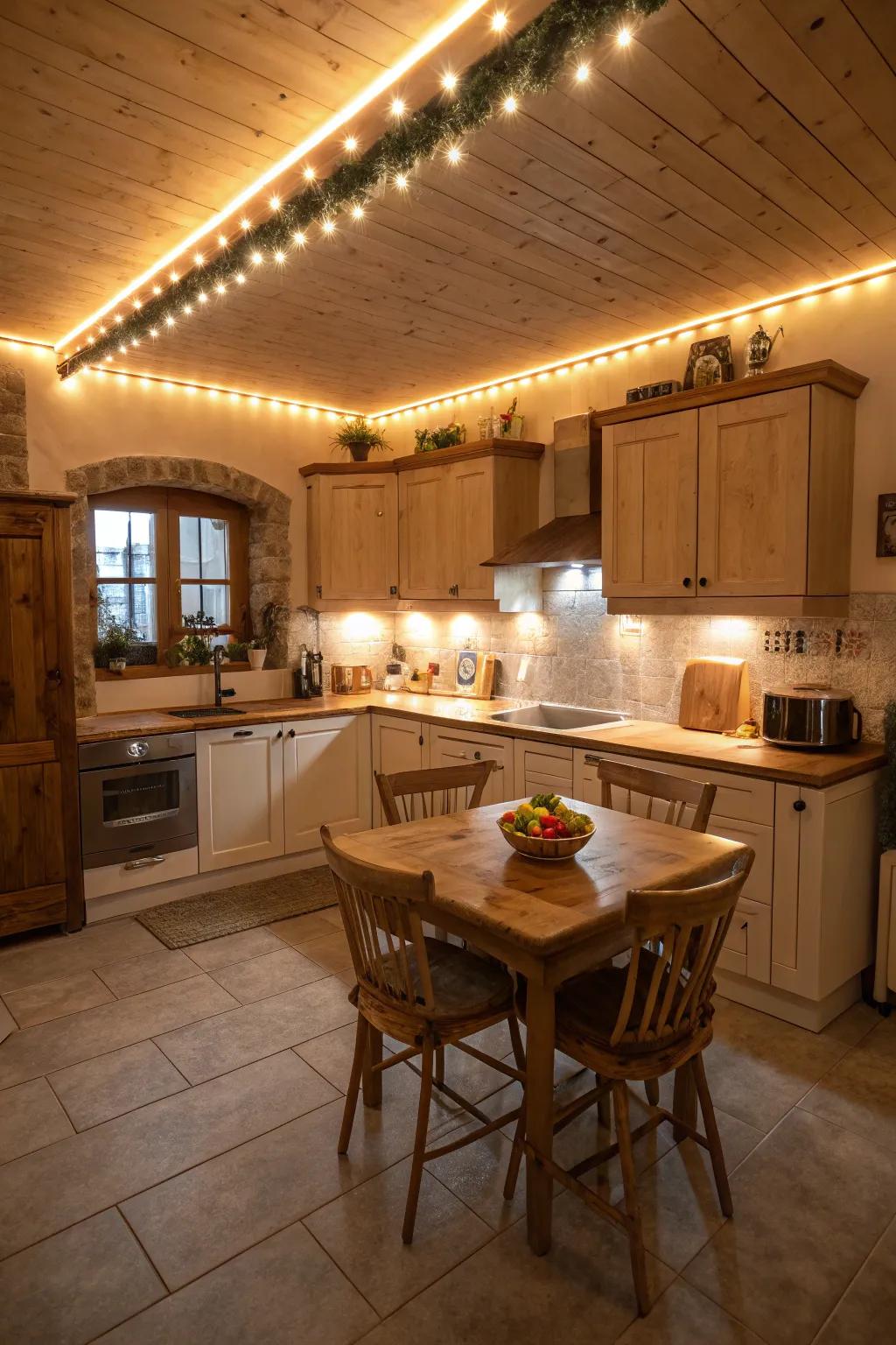 Envelop your area with ambient ceiling lighting for a cozy, inviting vibe.