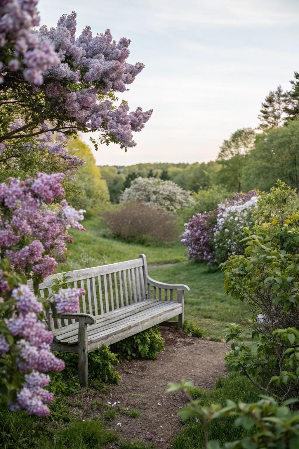 An inviting seating area enhanced by the scent of <strong><em>Mystic Blooms</em></strong>.” loading=”lazy” class=”pimg”>
	</picture><figcaption>An inviting seating area enhanced by the scent of <strong><em>Mystic Blooms</em></strong>.</figcaption></figure>
<p>Place <strong><em>Mystic Blooms</em></strong> close to your favored garden bench or patio to create a soothing fragrant escape. I’ve arranged a sitting space next to my <strong><em>Mystic Blooms</em></strong>, making it my preferred area for relaxation.</p>
<h3>Give these a look:</h3>
<ul class=