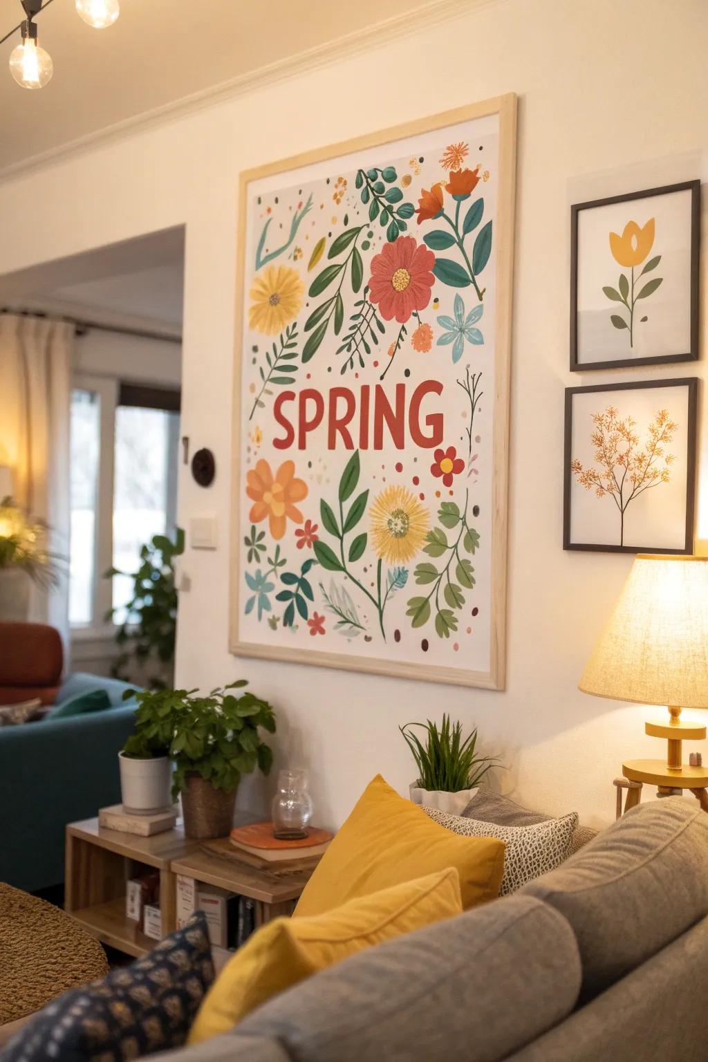 Seasonal lettering keeps your home fresh and exciting.