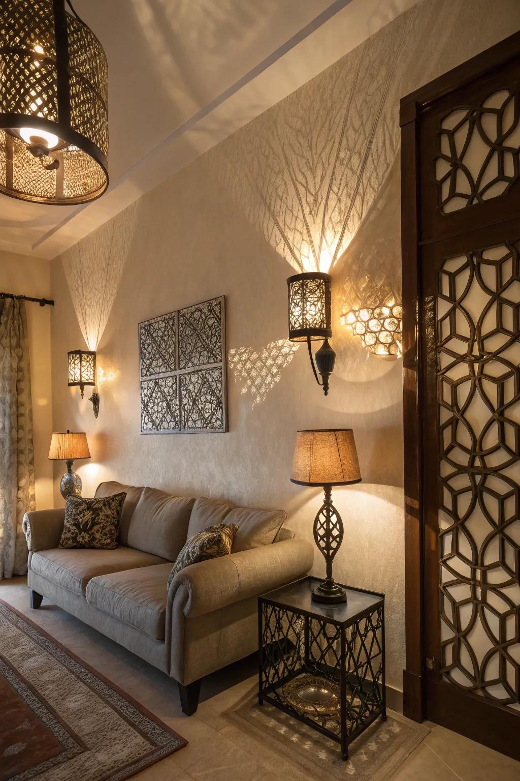 Shadows contribute an artistic dimension to your lighting.