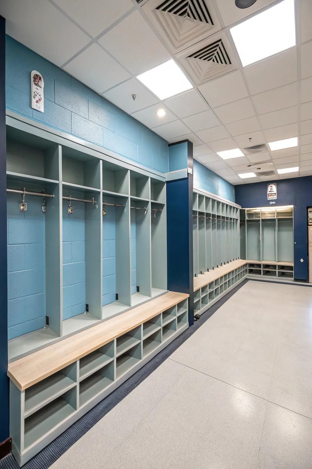 Creative storage remedies maintain structured organization.