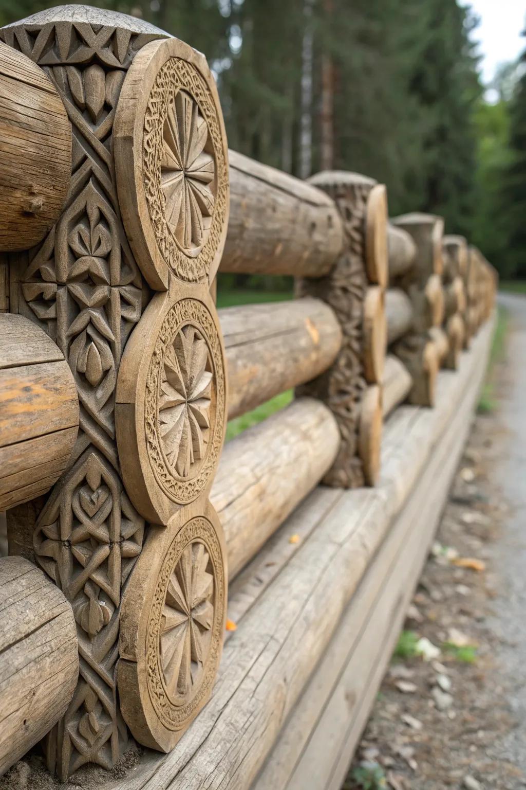 Inventive log terminals contribute a singular touch to any enclosure.