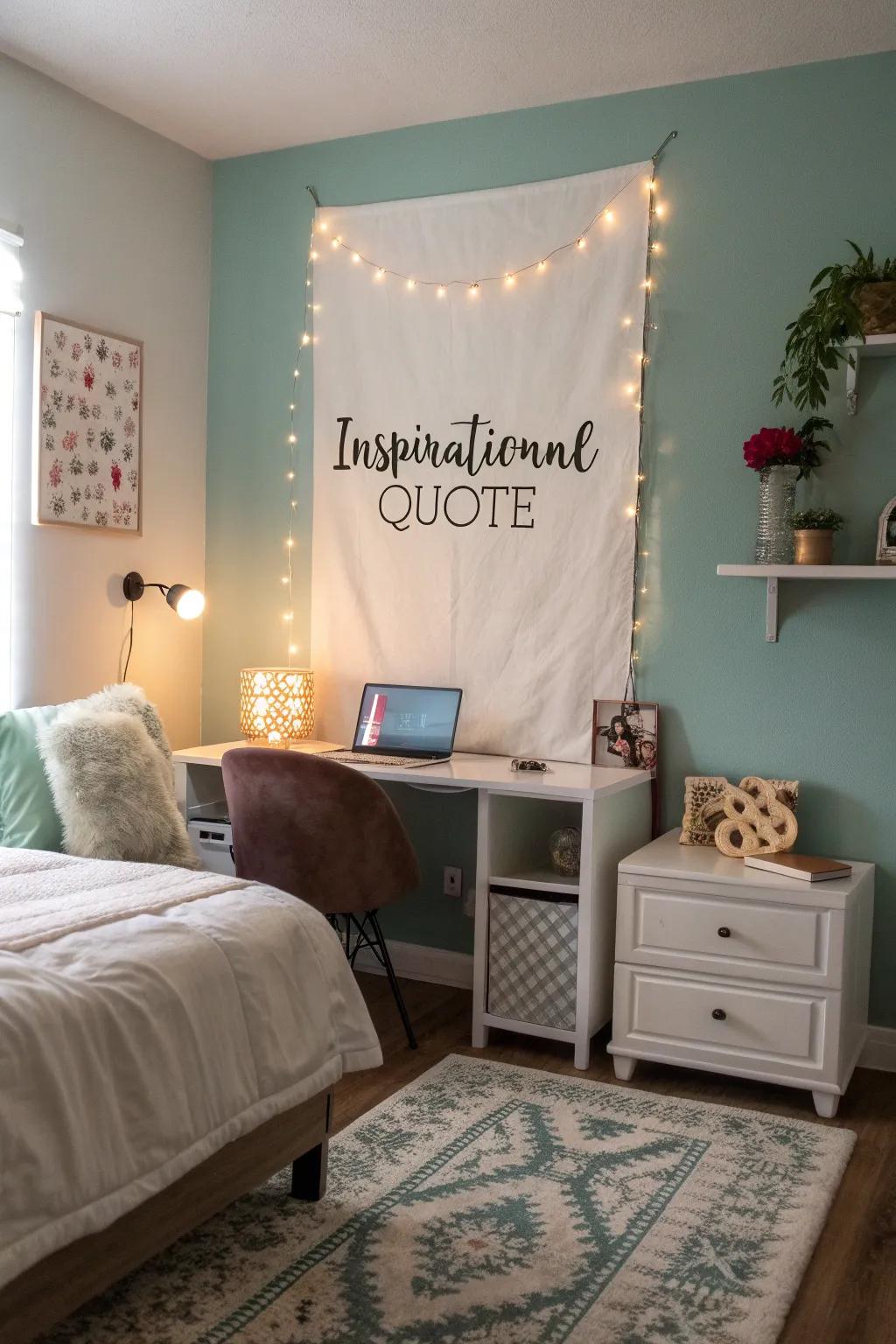 Motivational canvases brighten any space with insightful words.