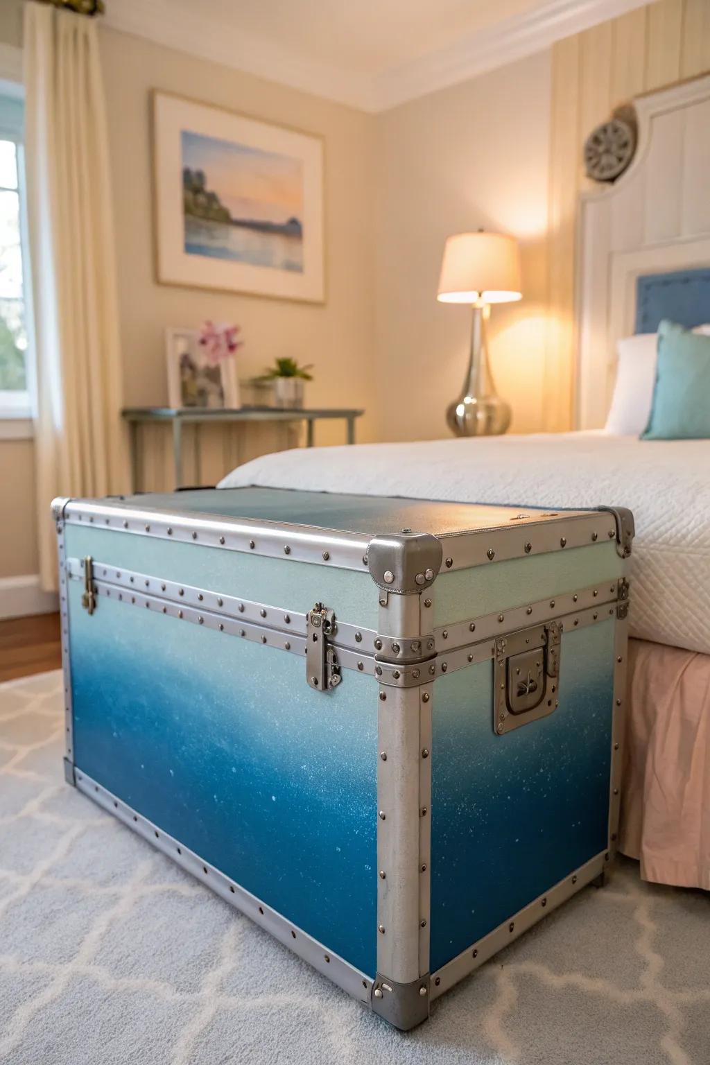 Ombre effects generate a calming visual transition.