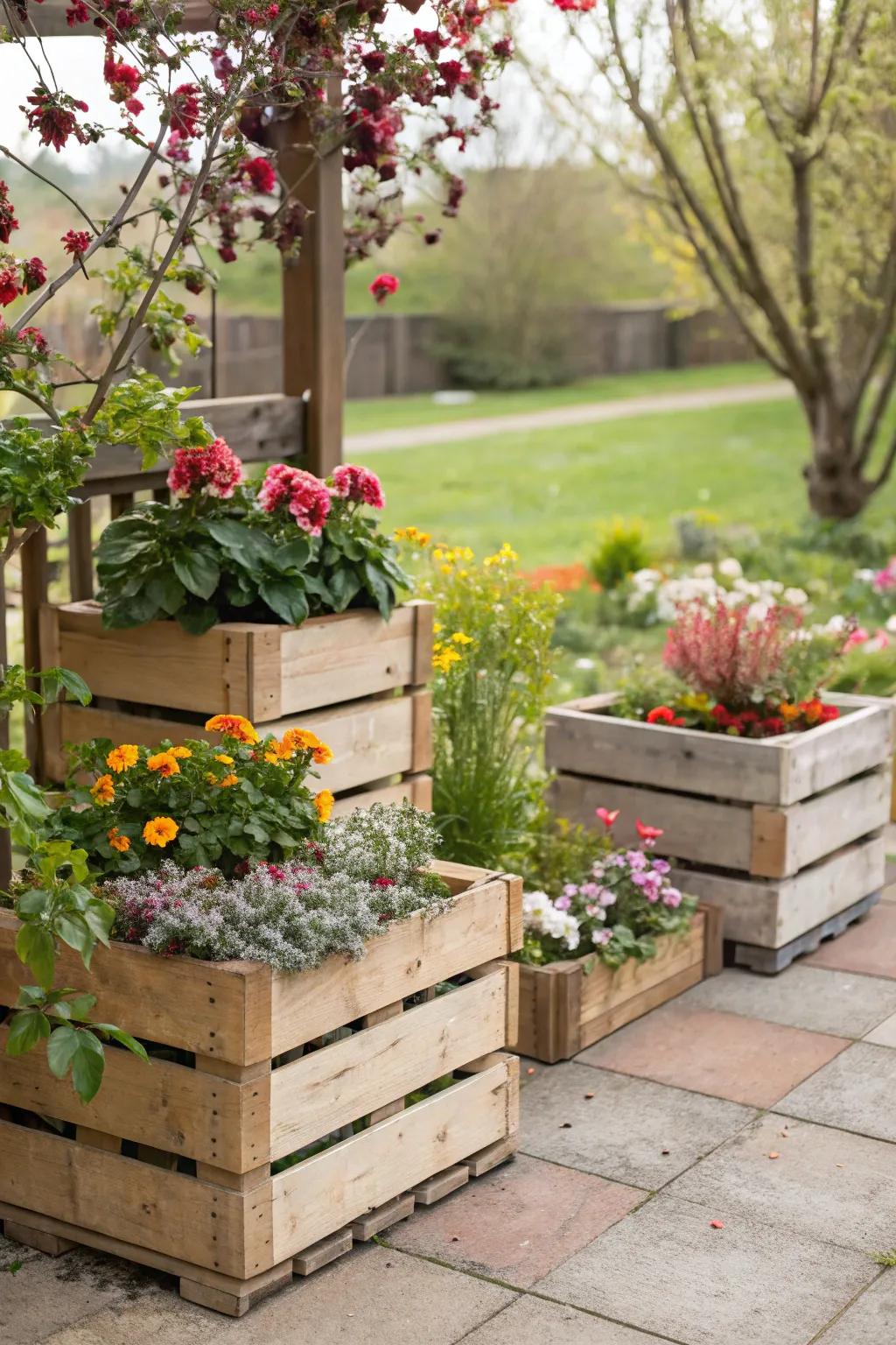 Repurposing infuses individuality and sustainability into your garden design.