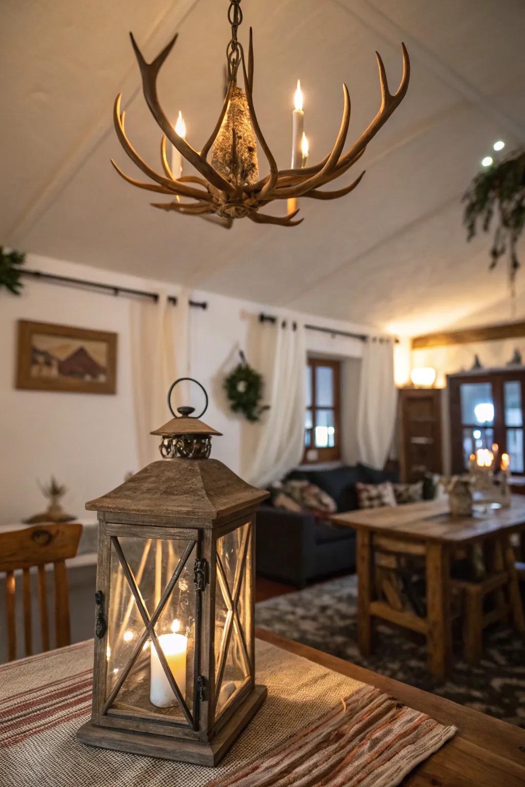 Outdoor-themed luminaires add warmth and appeal to any setting.