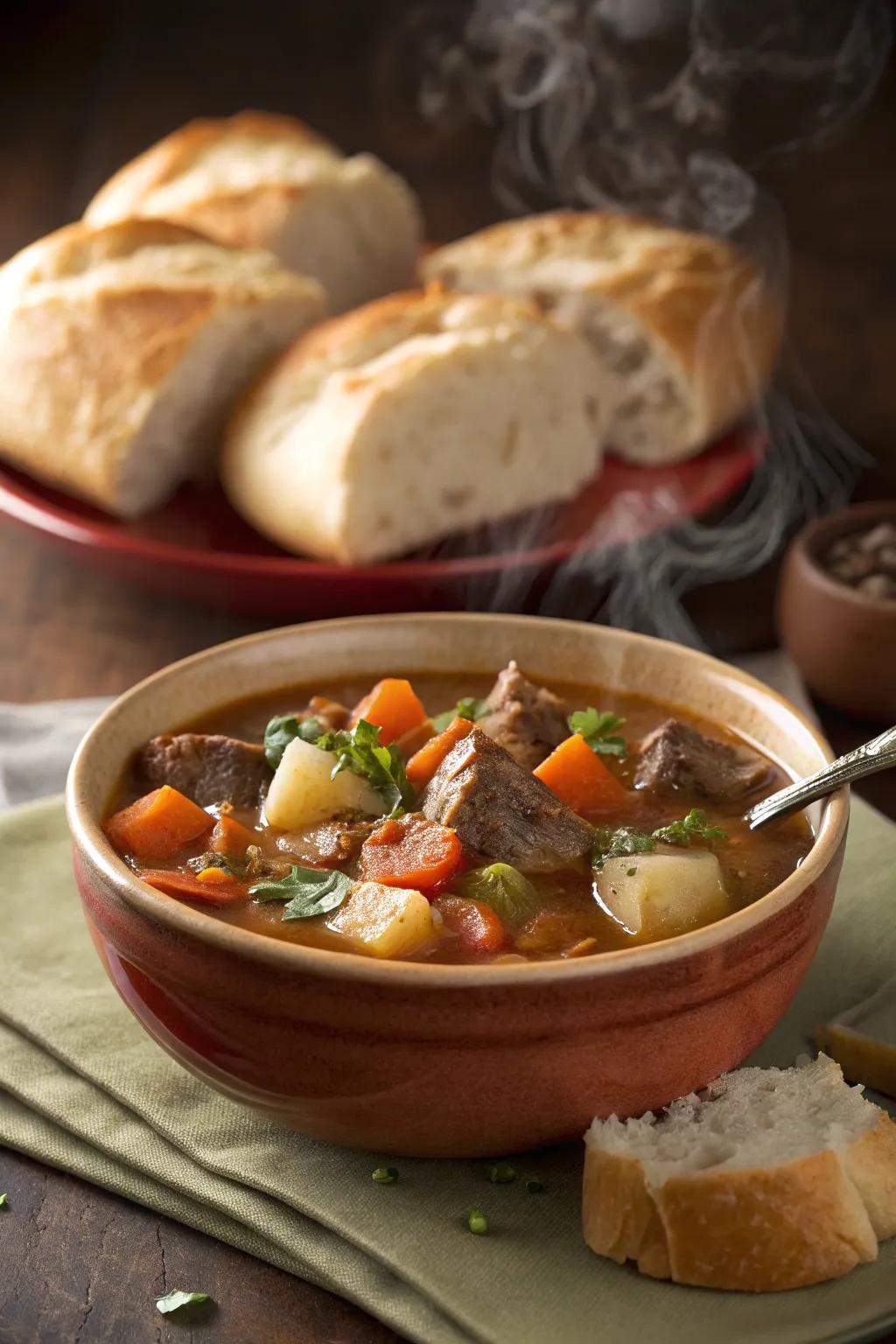 Rich winter stew offers a hearty embrace for your soul.