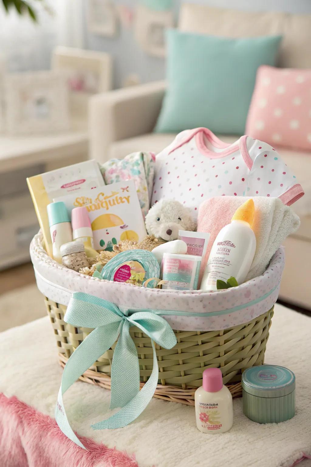 Present hampers offer a delightful surprise, catering to both infants and their caregivers.