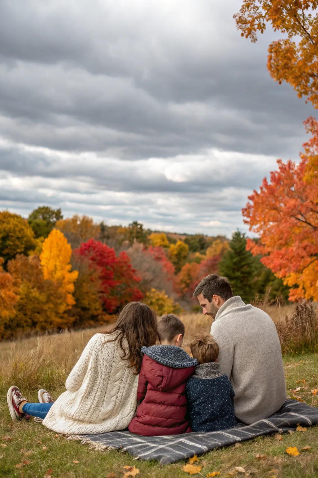 Thick knits add texture and warmth to your family images.
