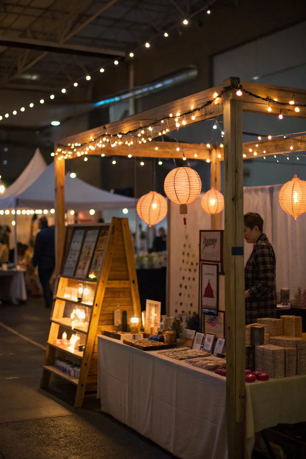 Artistic lighting highlights your products and enhances the mood.