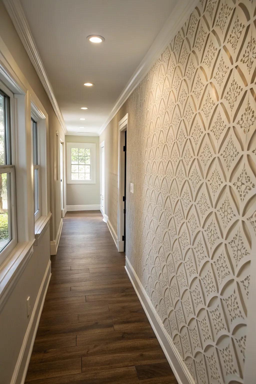 Textured dye adds depth and interest to any wall.