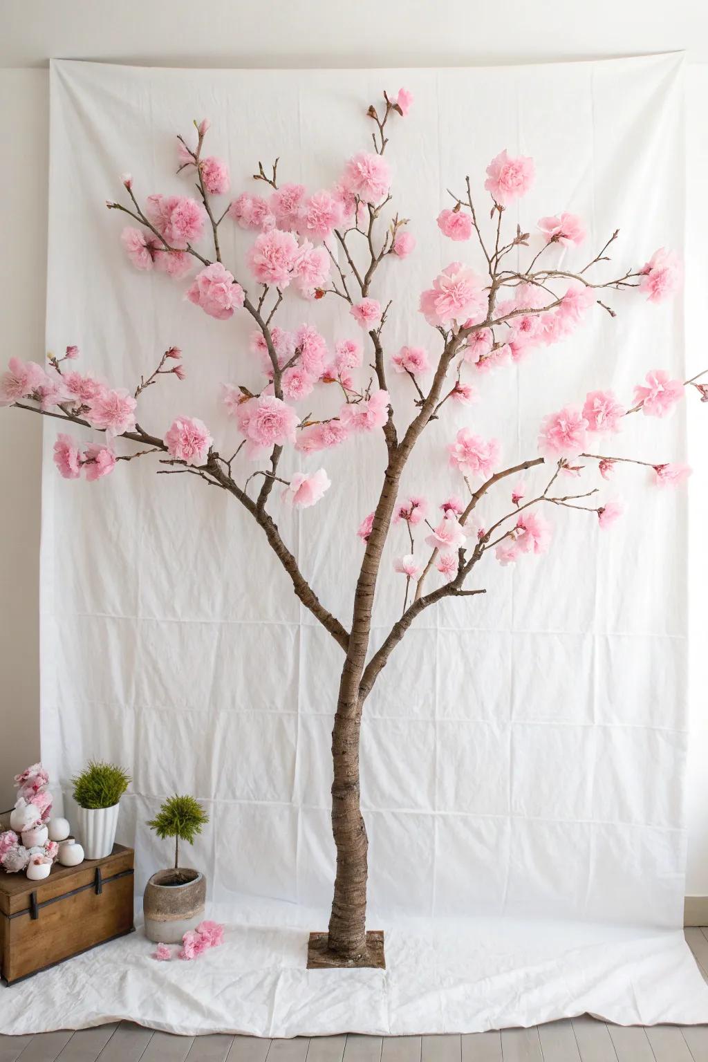 Capture the brief beauty of spring with handmade prunus blossoms. 🌸✨