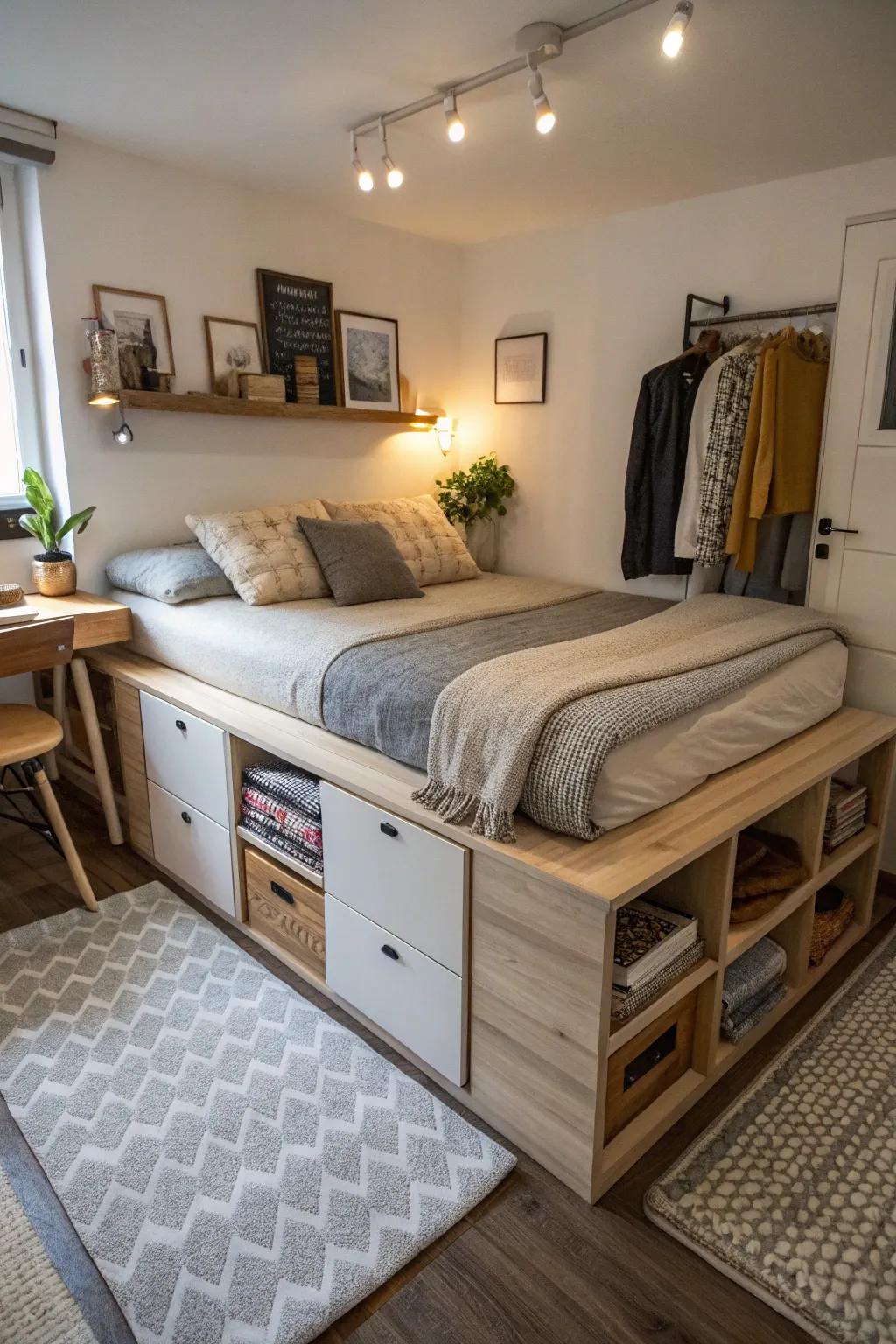 Multi-functional beds shine in settings where space is limited.