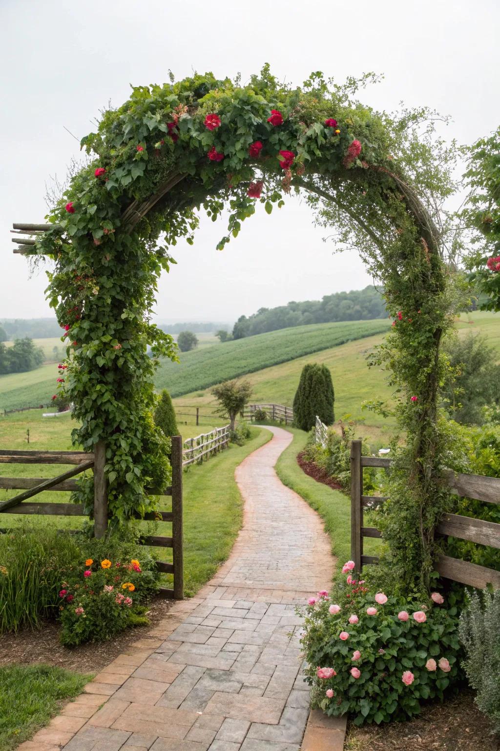 A floral gateway to paradise.