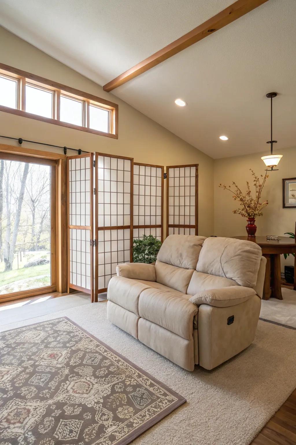 A dwelling space designed with an unobstructed configuration, fostering accessibility and ease.