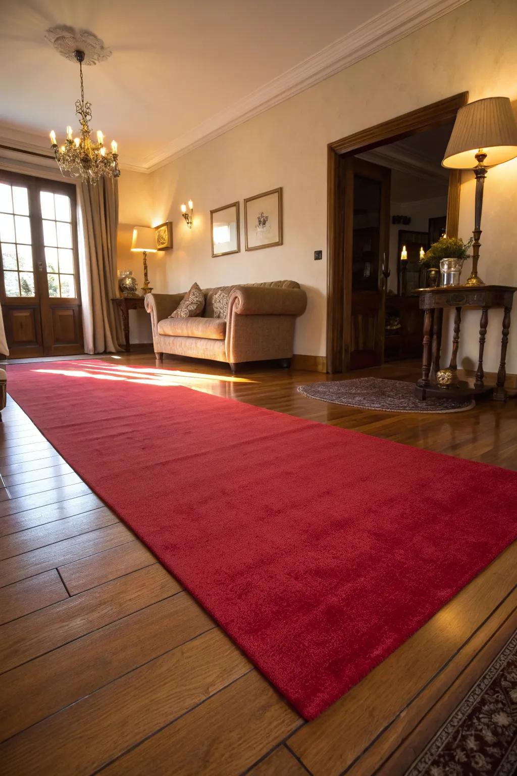 Layering enriches depth and feel to this stylish lounge.