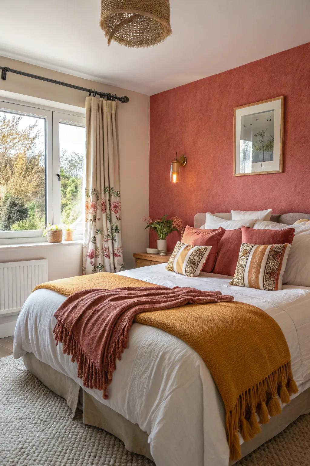 Decor cushions and throws add comfort and style.