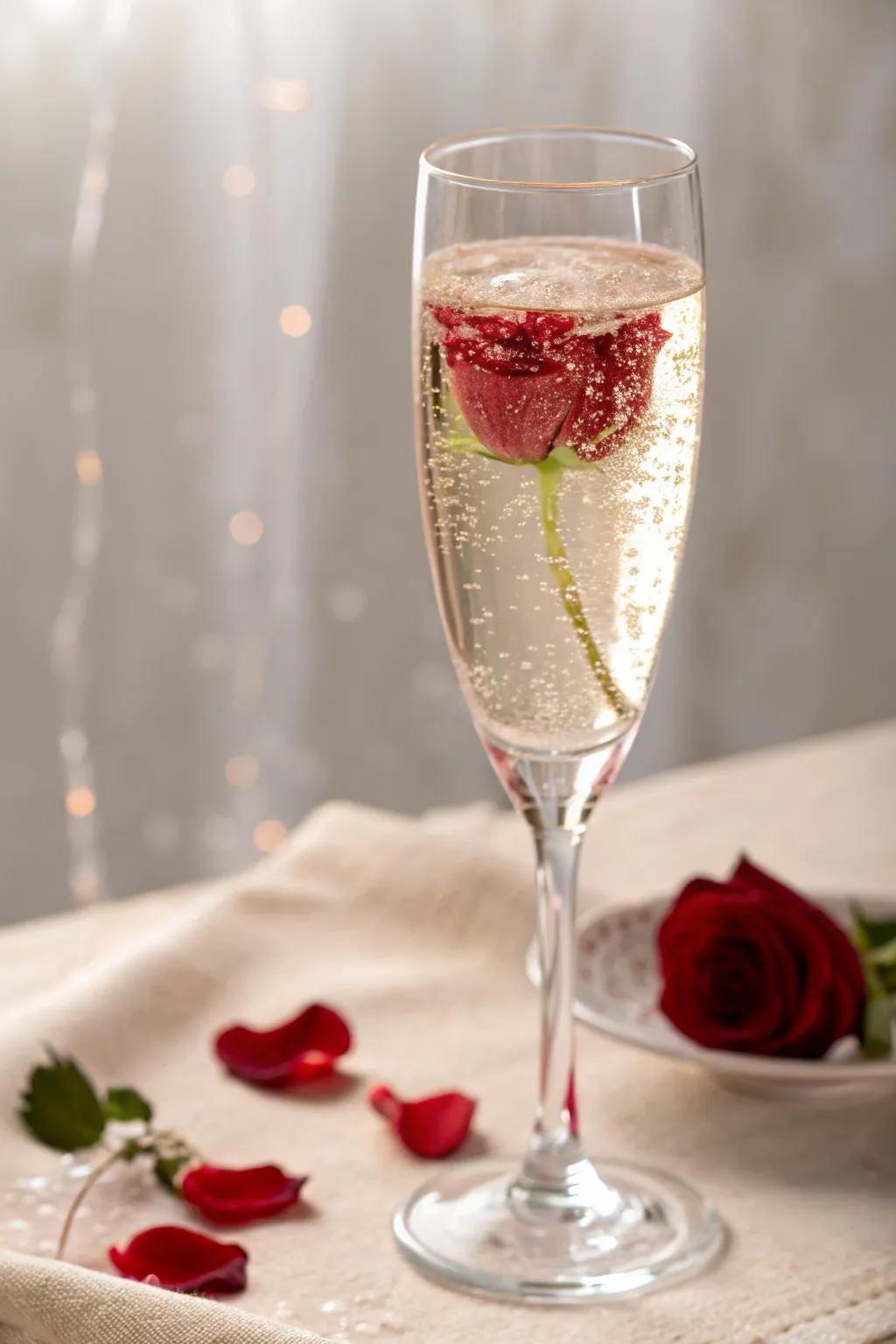 A glass of bubbly featuring a <strong><em>floral accent</em></strong> for a romantic toast” loading=”lazy” class=”pimg”>
	</picture><figcaption>A glass of bubbly featuring a <strong><em>floral accent</em></strong> for a romantic toast</figcaption></figure>
<p>Drop a solitary <strong><em>floral accent</em></strong> into a glass of bubbly to incorporate a flash of color and a suggestion of romance. It’s a straightforward, elegant element that renders a toast even more special.</p>
<h3>Some handy options:</h3>
<ul class=