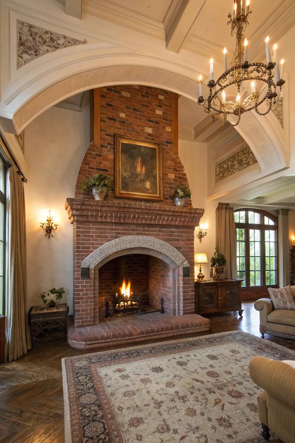 Vaulted styles add a vintage touch to any fireplace.