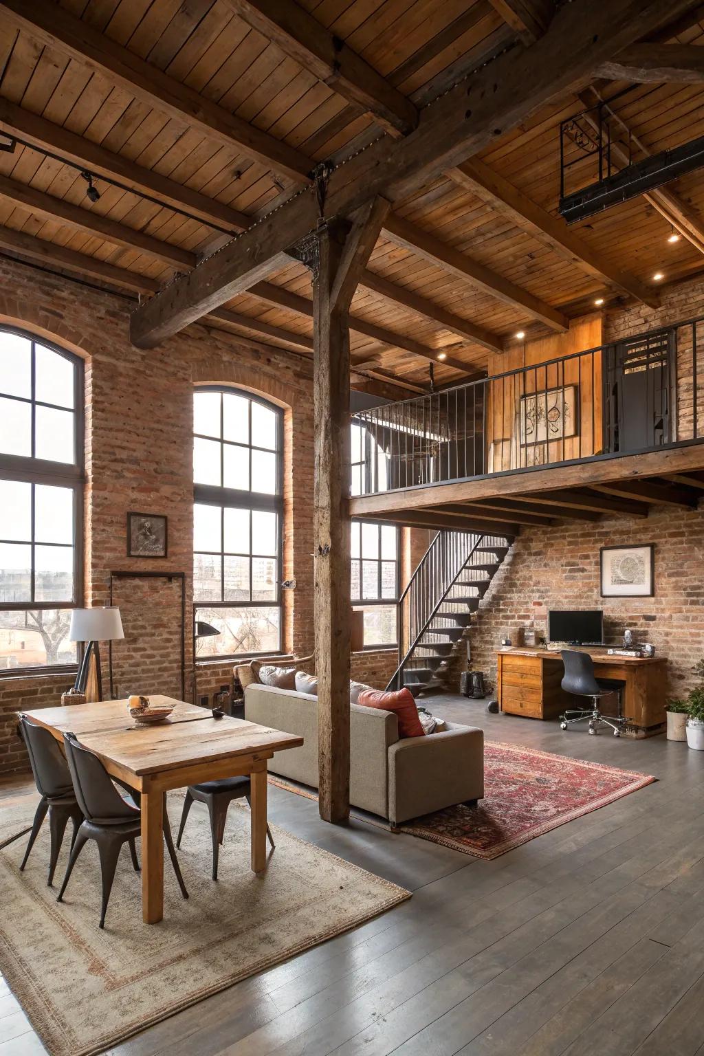Astute furniture selections can elevate both utility and design in your loft.