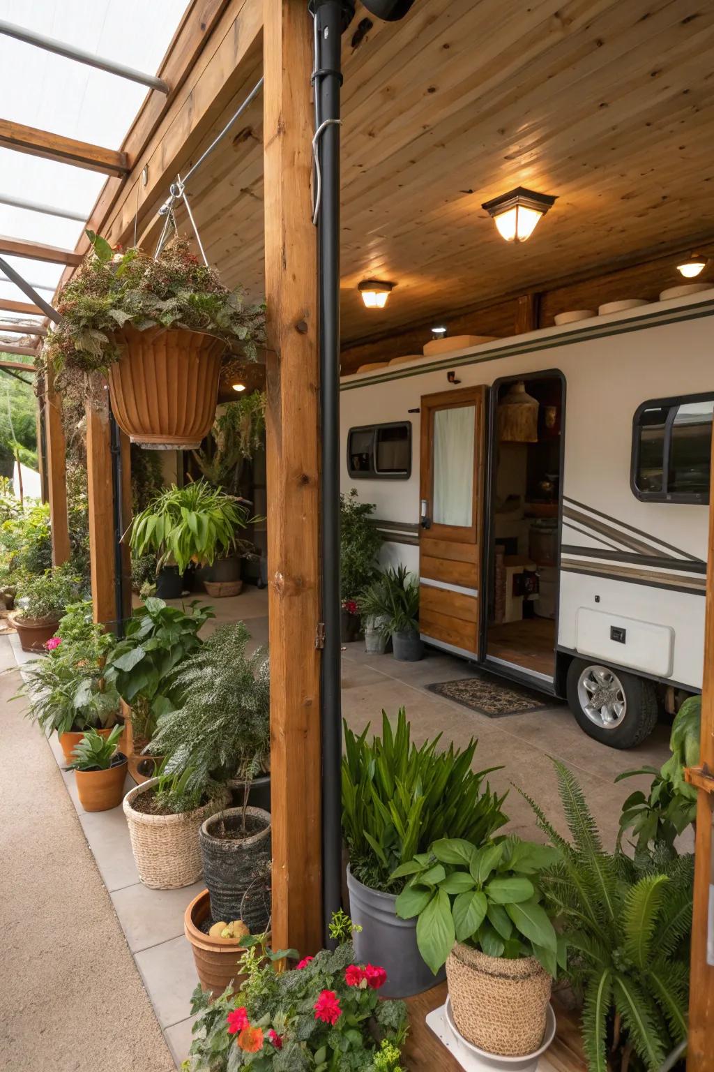 Greenery introduces vitality and color to your metal building.