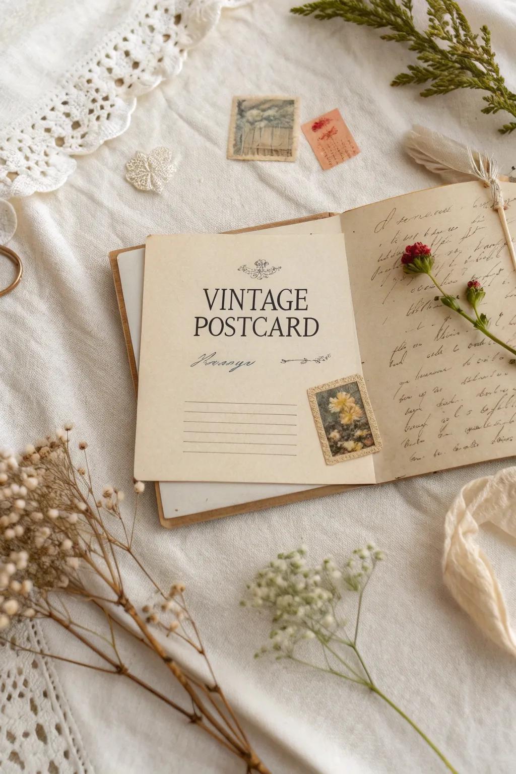 Embrace the past through a touch of nostalgia. Aged cards infuse enduring allure into your scrapbooking endeavors. #ClassicSensations #ScrapbookArt