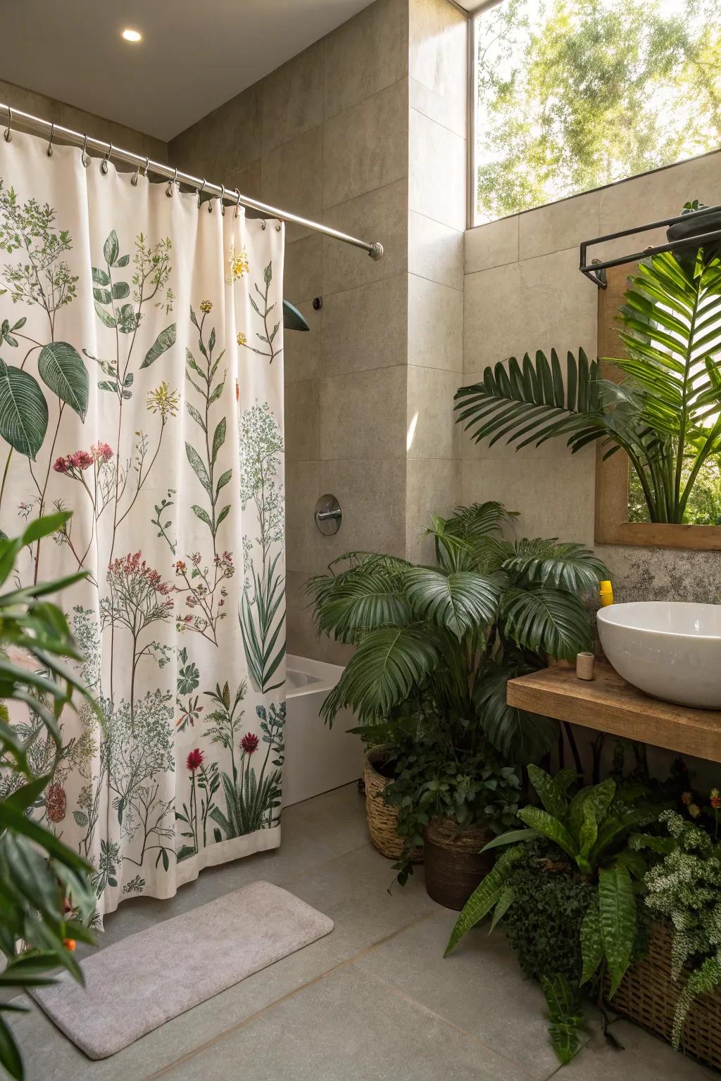 Floral designs usher nature and peace indoors.