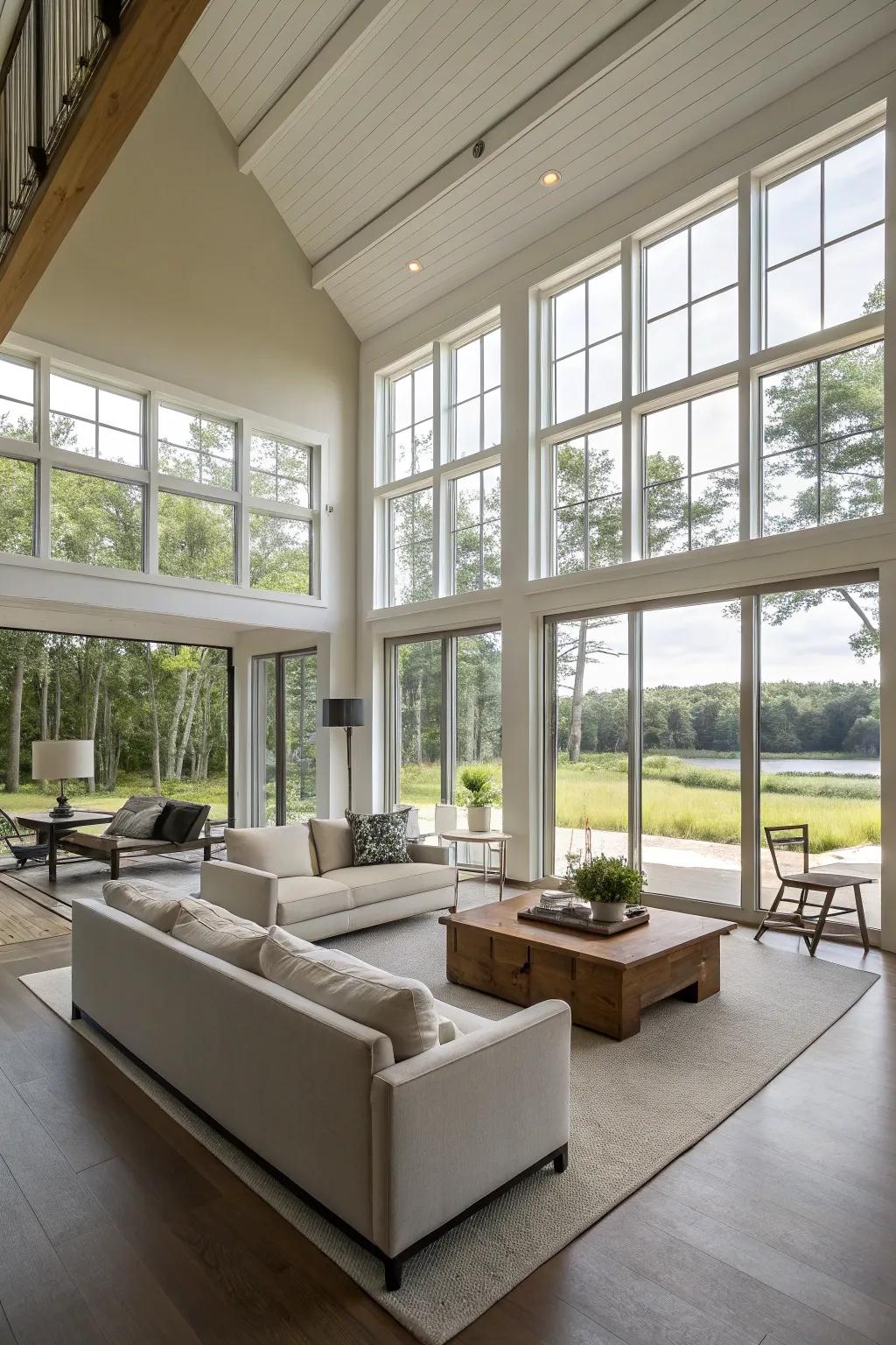 Open spaces cultivate a sense of freedom and ease.