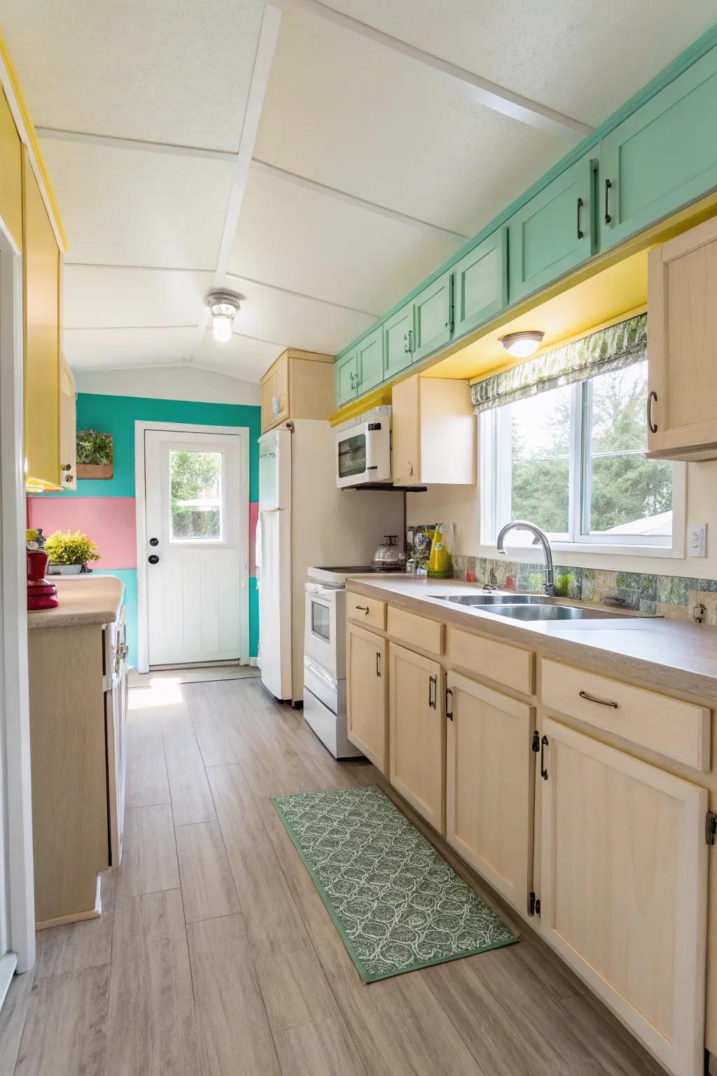 Bright colors to enhance your kitchen’s ambiance.