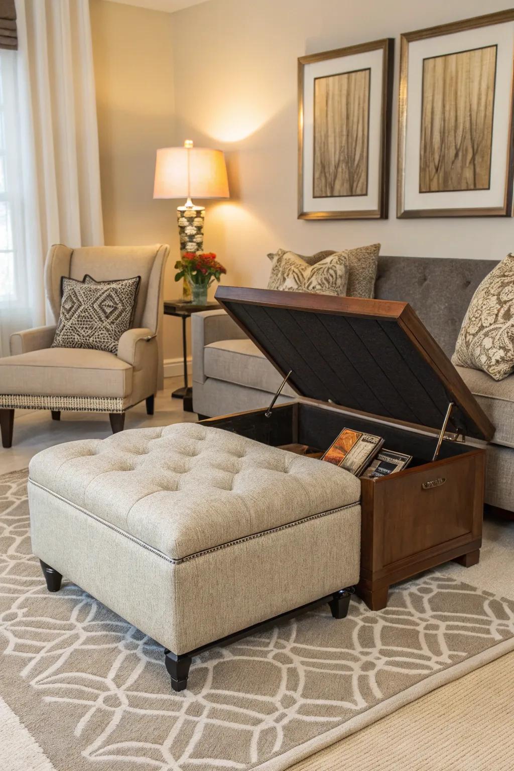 Furniture enhancing optimization of space.