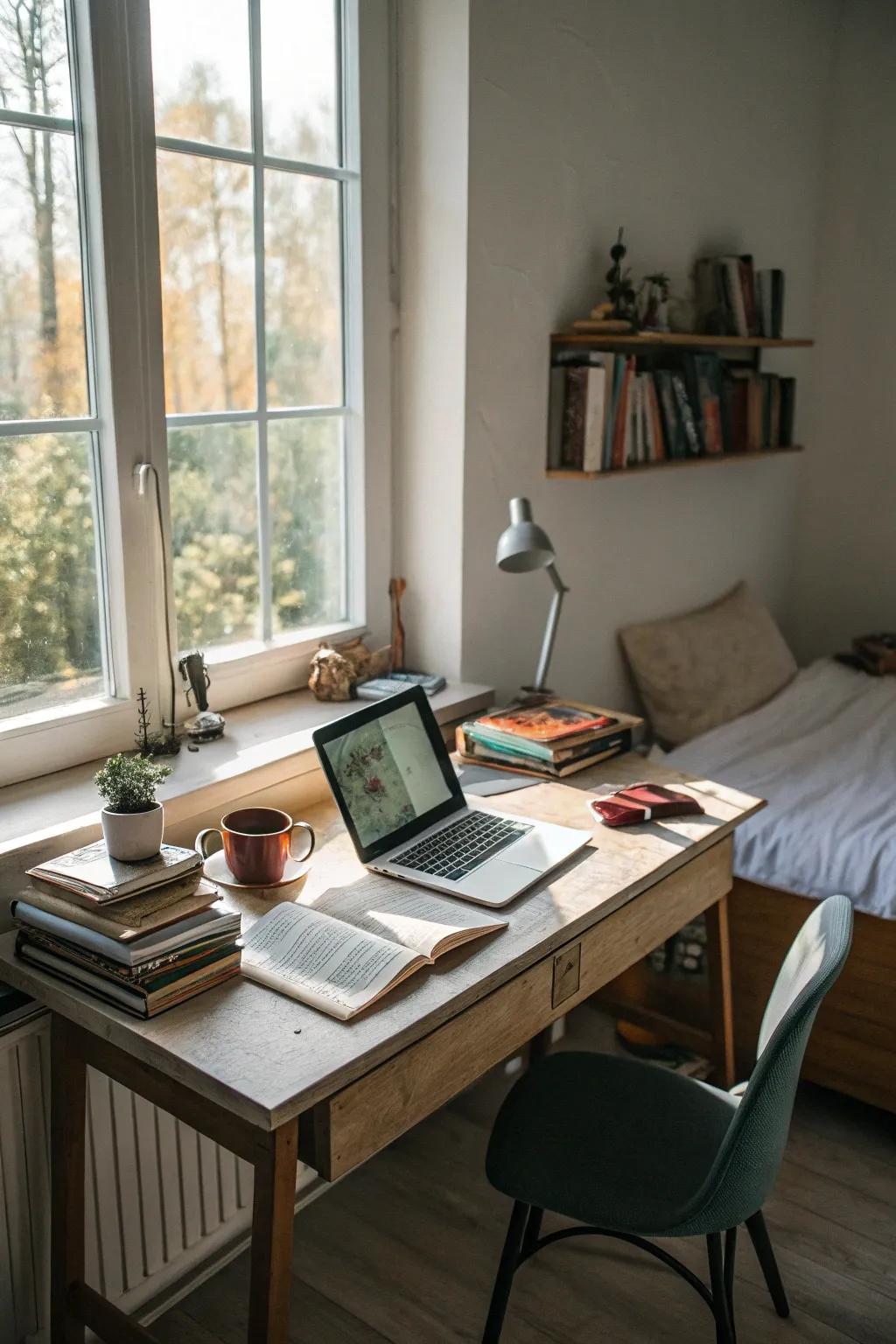 Natural lighting boosts productivity and mood.