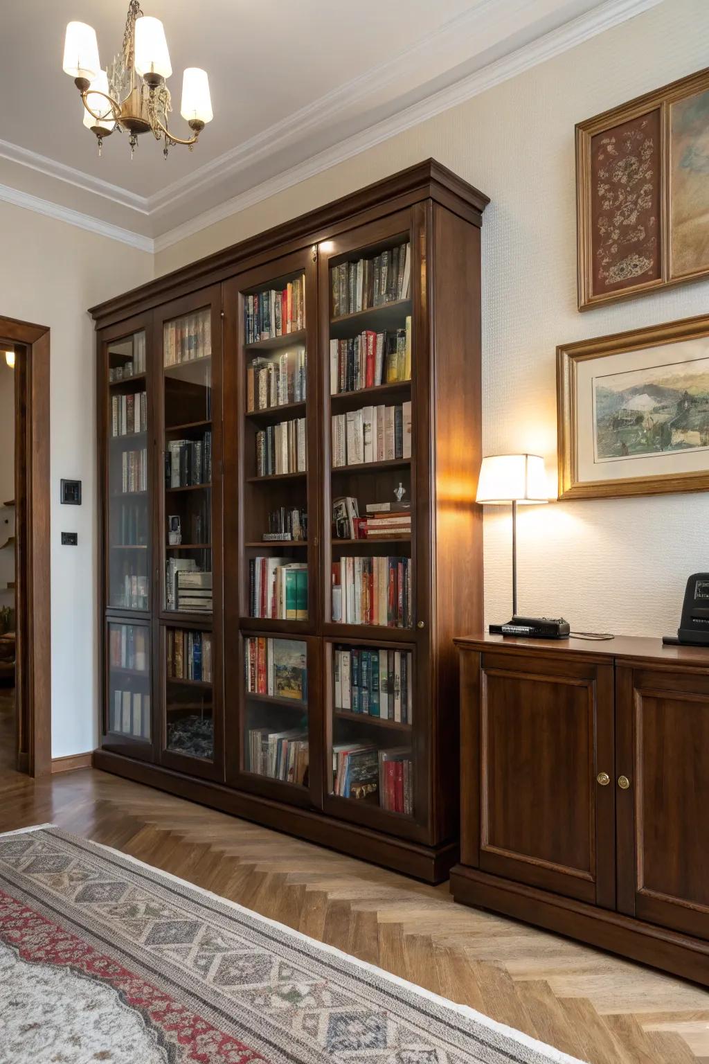 Glass entrances append sophistication and defense.