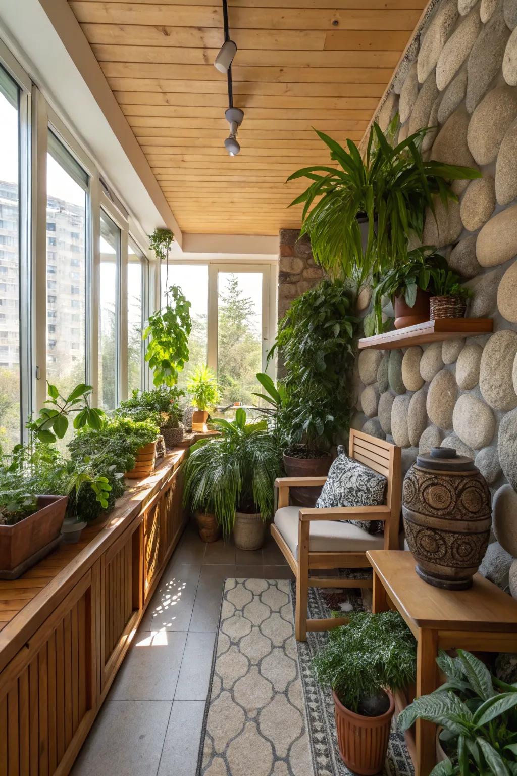 Plants bring a touch of nature indoors.